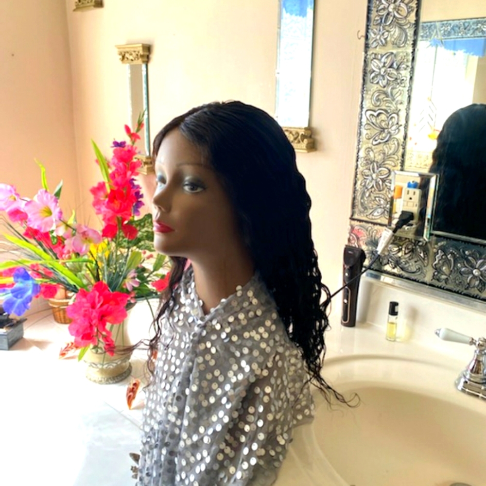 Human hair frontal wig